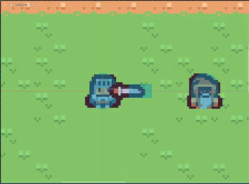 How to Build a Godot Weapon System With Mouse Aiming 24 Godot game running with the player holding the sword but not aiming it toward the mouse cursor.