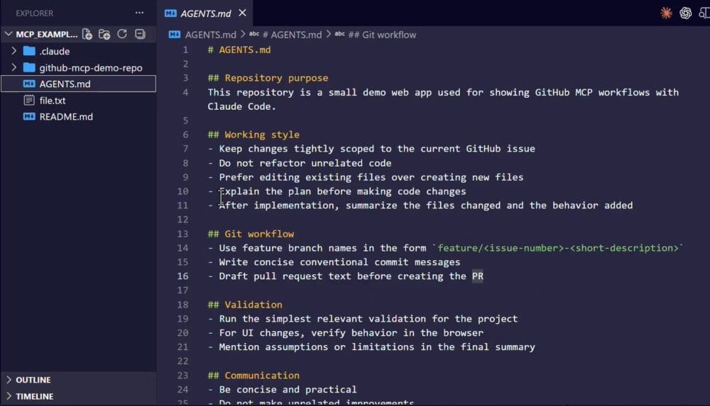 How to Use GitHub MCP With Claude Code and AGENTS.md – Zenva Academy