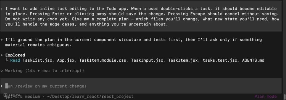 Codex App Examples How to Use Codex Plan Mode and Write Better Prompts – Zenva Academy